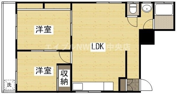 賀来ビルの物件間取画像